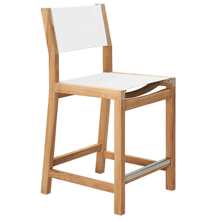 Pearl Teak Outdoor Counter Height Stool