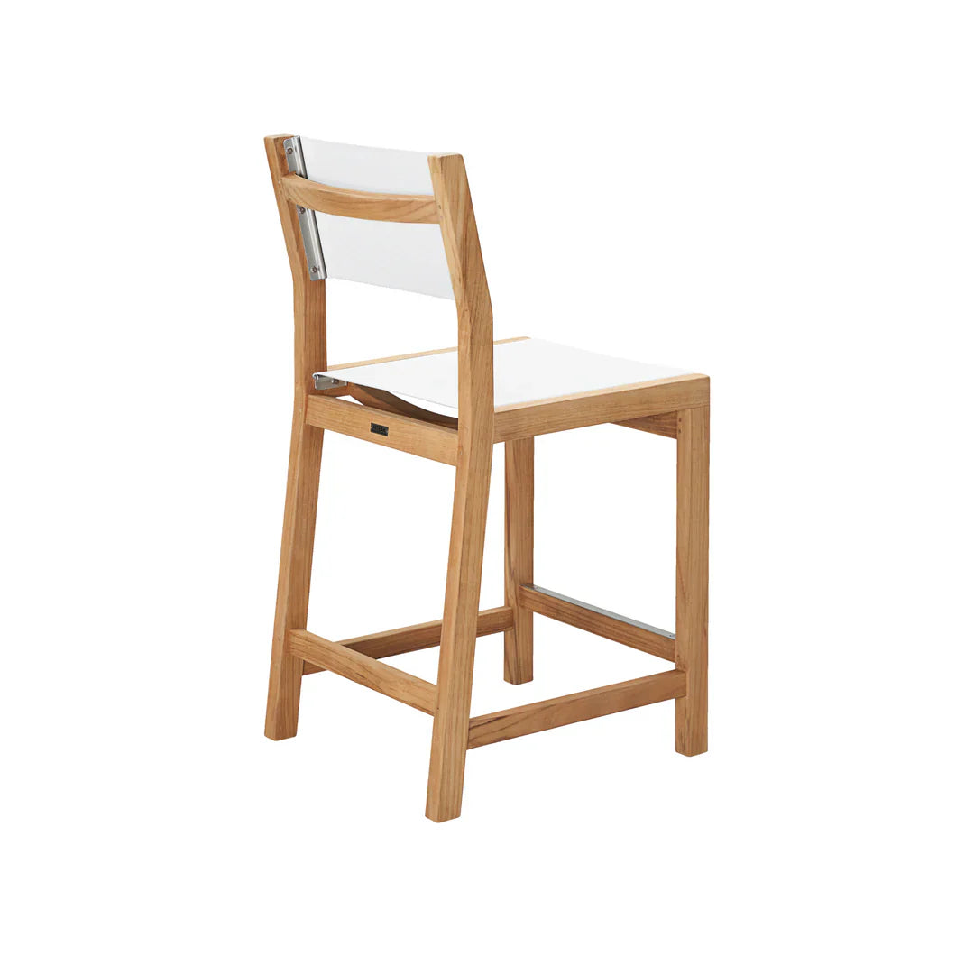 Pearl Teak Outdoor Counter Height Stool