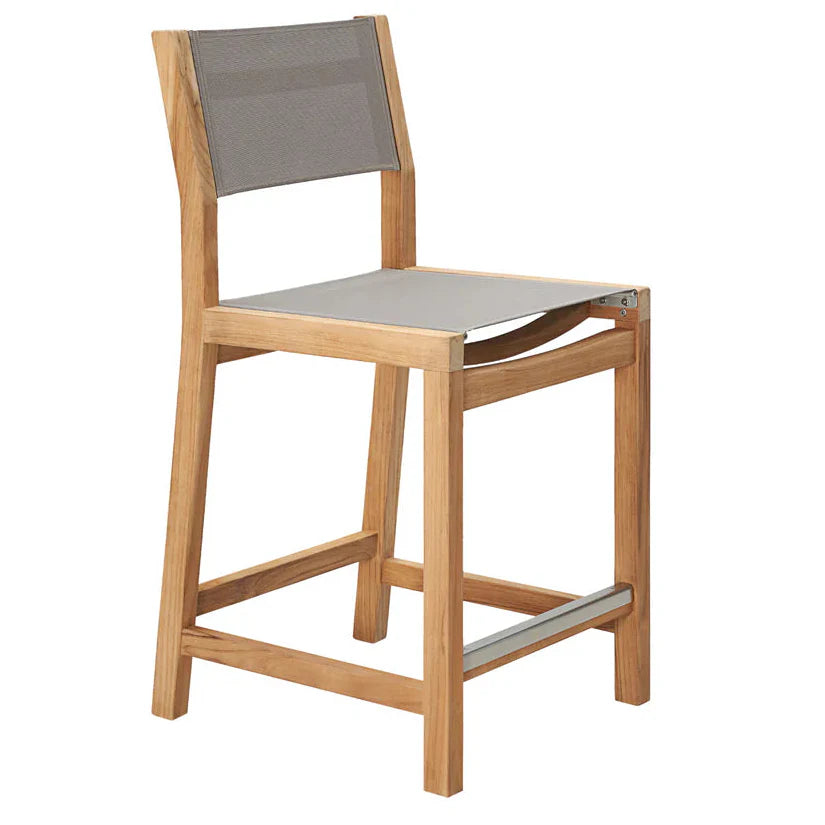 Pearl Teak Outdoor Counter Height Stool