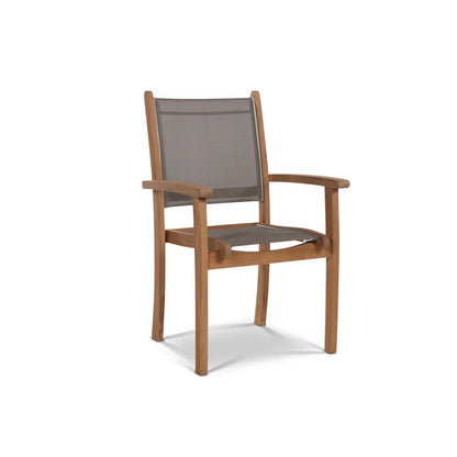 Pearl Teak Patio Square Dining Set 5PC-Outdoor Dining Sets-HiTeak-LOOMLAN