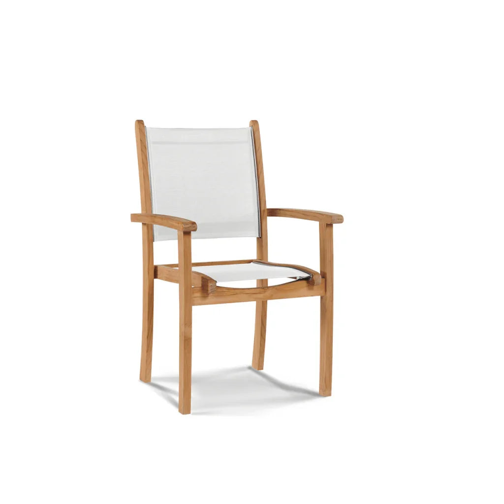 Pearl Teak Patio Square Dining Set 5PC-Outdoor Dining Sets-HiTeak-LOOMLAN