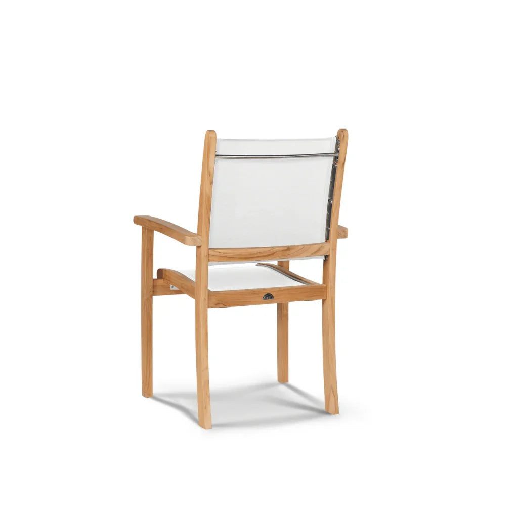 Pearl Teak Patio Square Dining Set 5PC-Outdoor Dining Sets-HiTeak-LOOMLAN