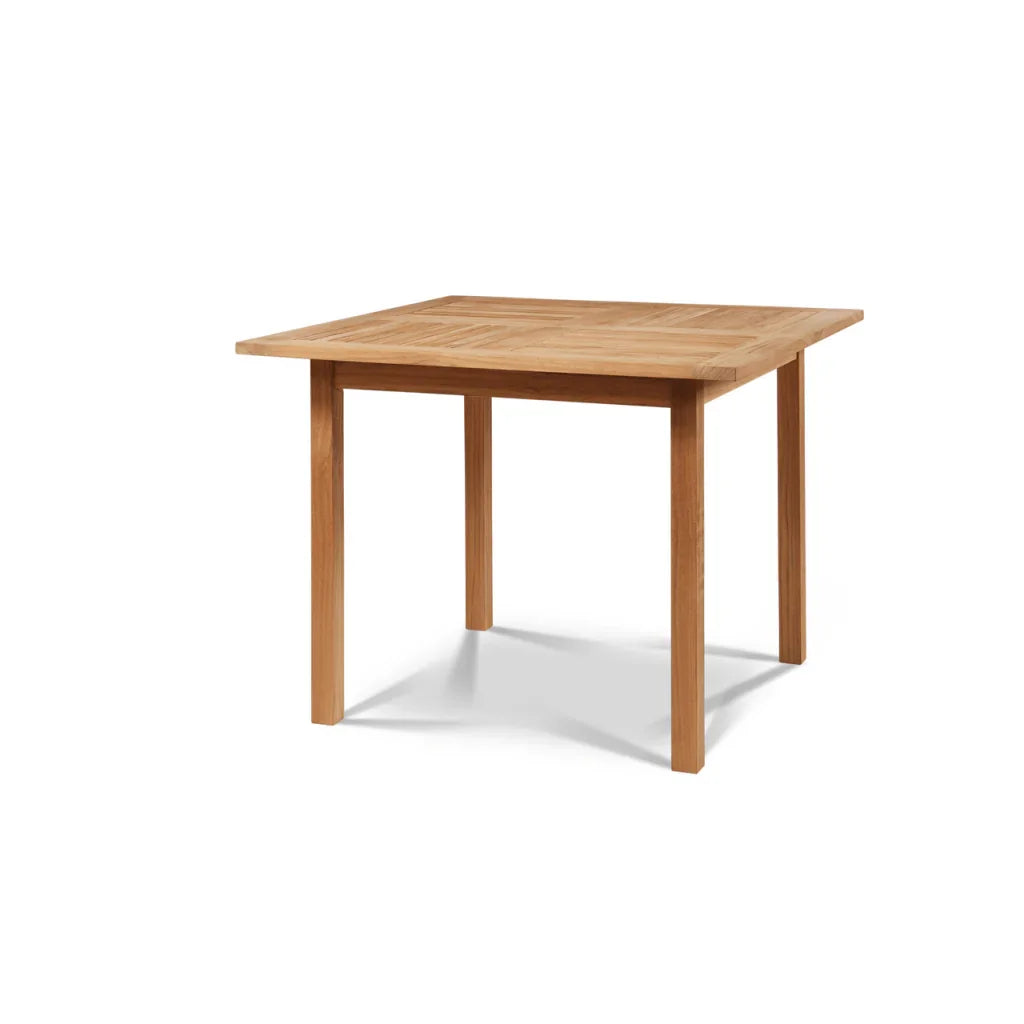 Pearl Teak Patio Square Dining Set 5PC-Outdoor Dining Sets-HiTeak-LOOMLAN