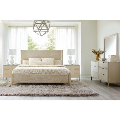 Pearl Three Drawer Wood Nightstand and USB port - LOOMLAN - Palmetto Home - Nightstands