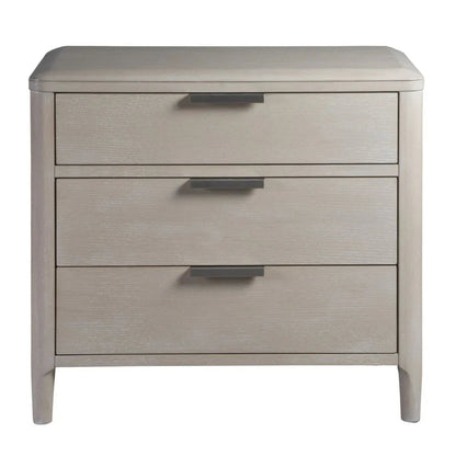 Pearl Three Drawer Wood Nightstand and USB port - LOOMLAN - Palmetto Home - Nightstands
