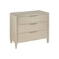 Pearl Three Drawer Wood Nightstand and USB port - LOOMLAN - Palmetto Home - Nightstands