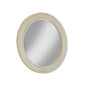 Pearl Woven Wood Framed Round Wall Mirror - LOOMLAN - Palmetto Home - Wall Mirrors