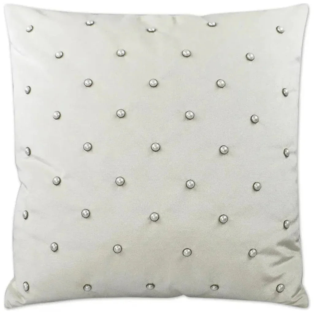 Pearlesque Marshmallow White Throw Pillow Insert - LOOMLAN - D.V. Kap - Throw Pillows