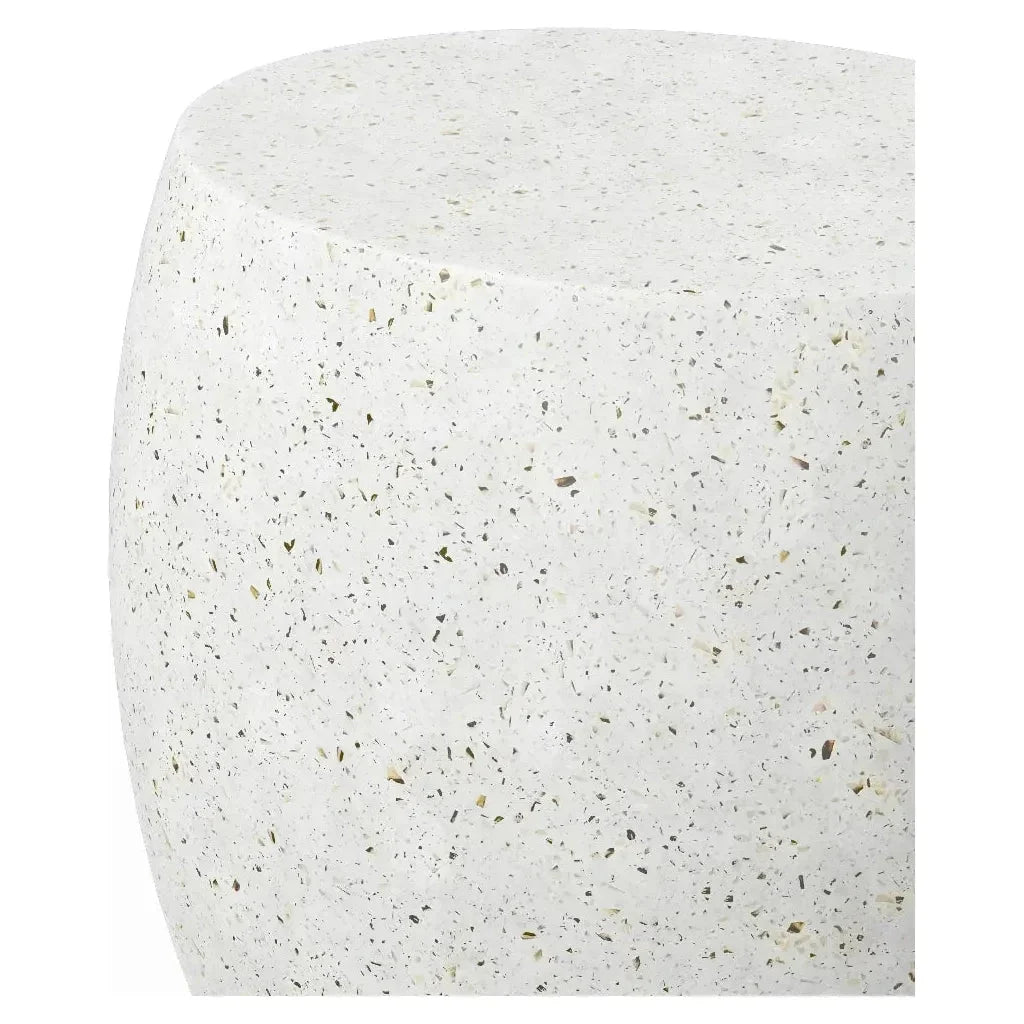 Pebble Concrete Made Outdoor Side Table-Garden Stools-Urbia-LOOMLAN