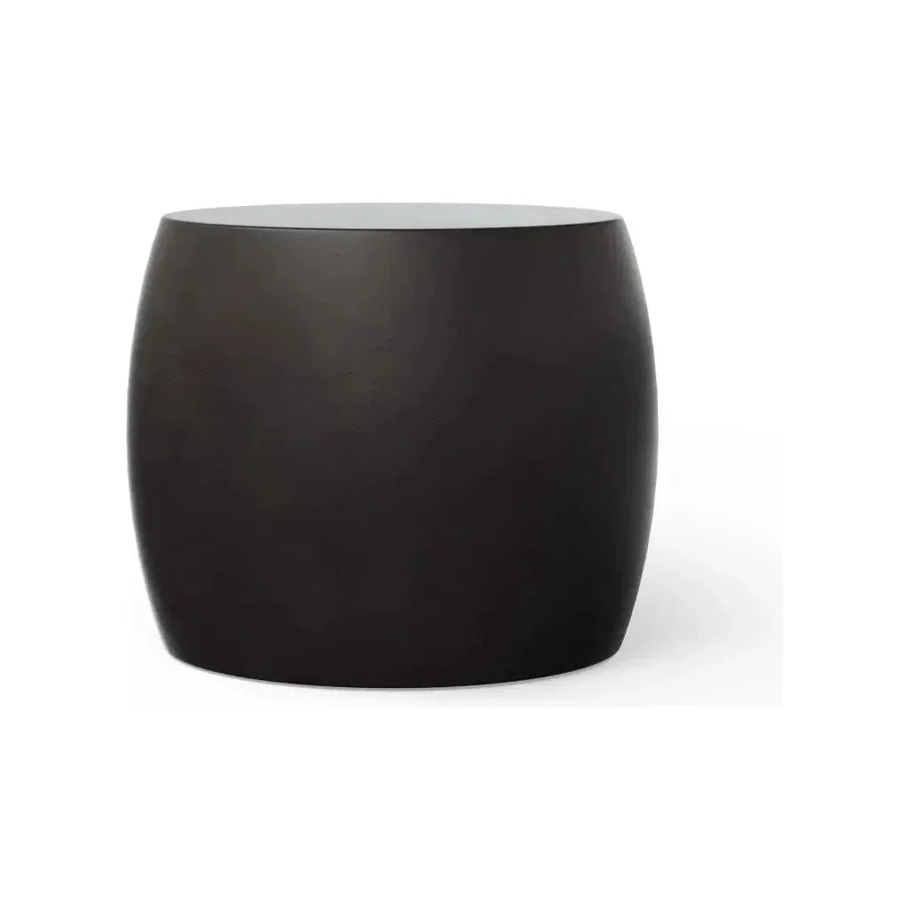 Pebble Concrete Made Outdoor Side Table-Garden Stools-Urbia-Lava-LOOMLAN