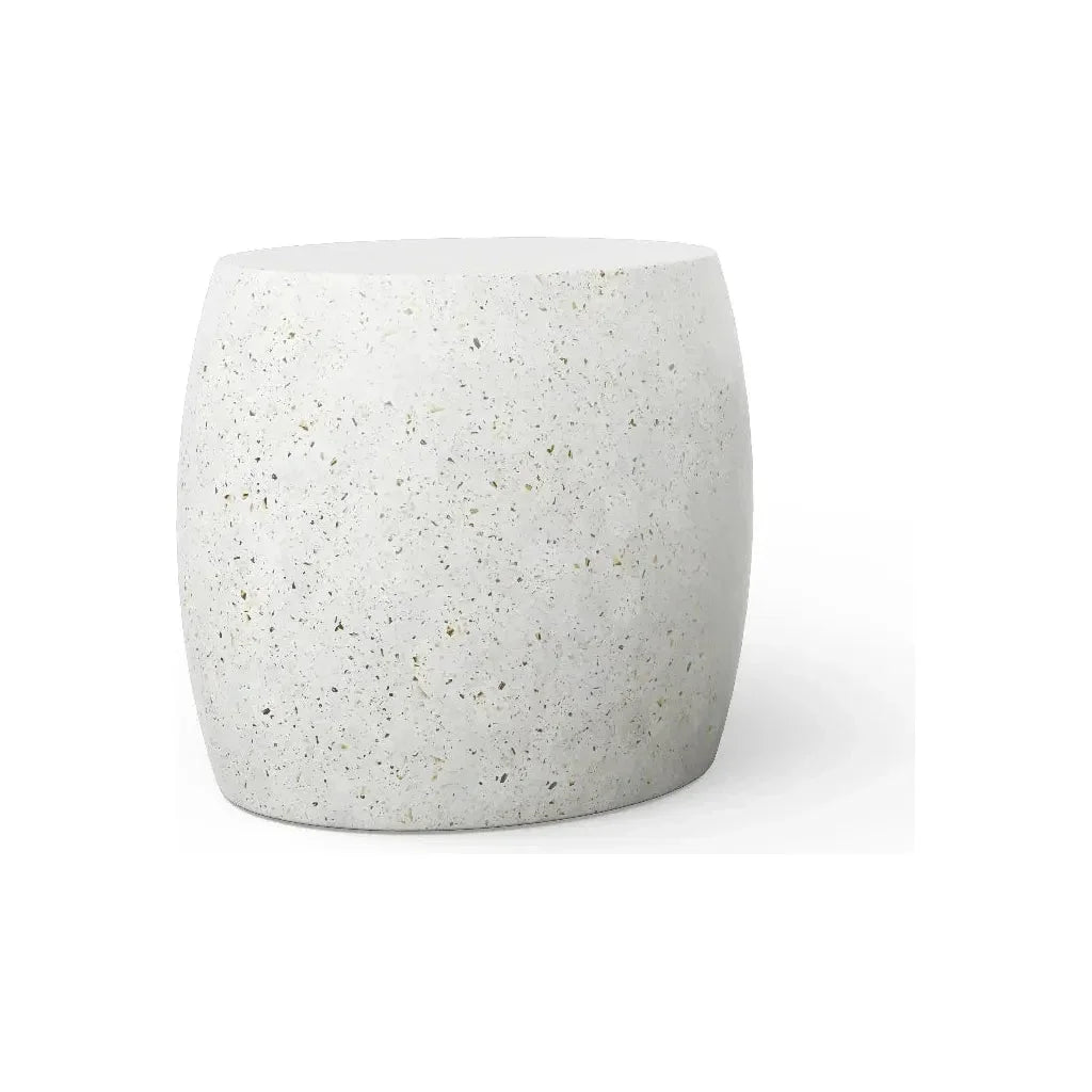 Pebble Concrete Made Outdoor Side Table-Garden Stools-Urbia-LOOMLAN