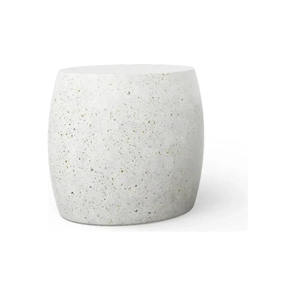Pebble Concrete Made Outdoor Side Table-Garden Stools-Urbia-LOOMLAN