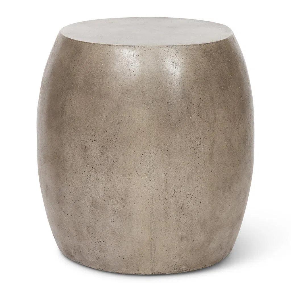 Pebble Fiber Reinforced Concrete Oval End Table - LOOMLAN - Urbia - Outdoor Side Tables