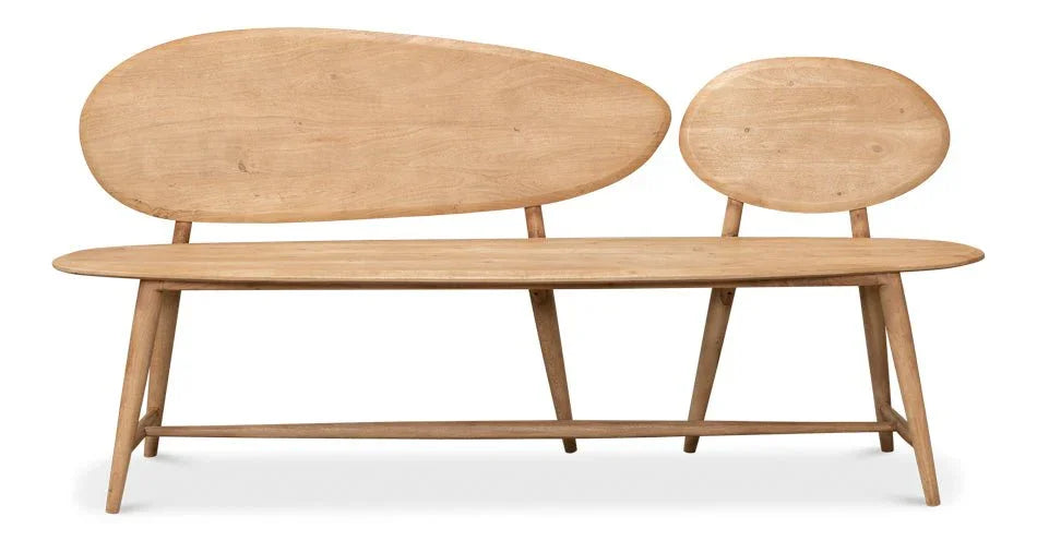 Pebble Handmade Wooden Bedroom Bench - LOOMLAN - Sarreid - Bedroom Benches