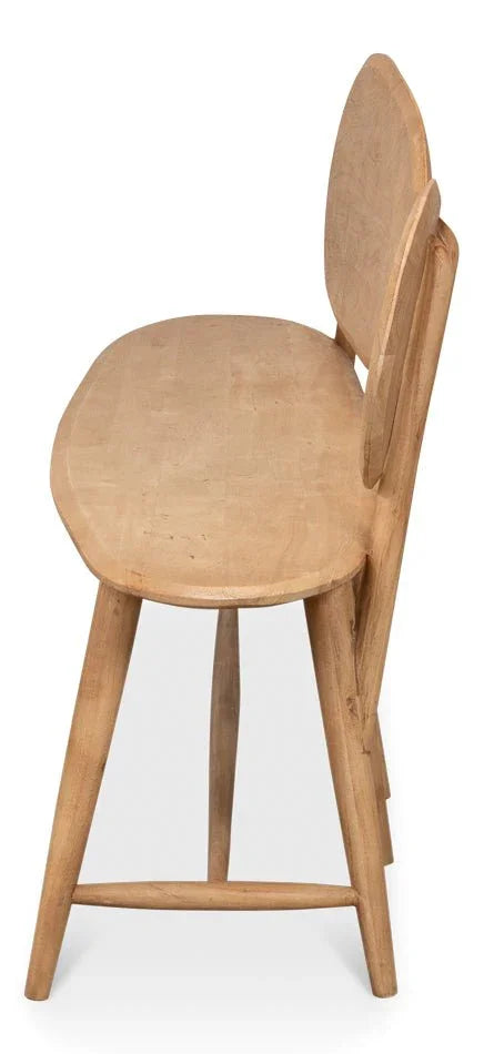 Pebble Handmade Wooden Bedroom Bench - LOOMLAN - Sarreid - Bedroom Benches