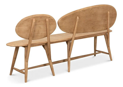 Pebble Handmade Wooden Bedroom Bench - LOOMLAN - Sarreid - Bedroom Benches