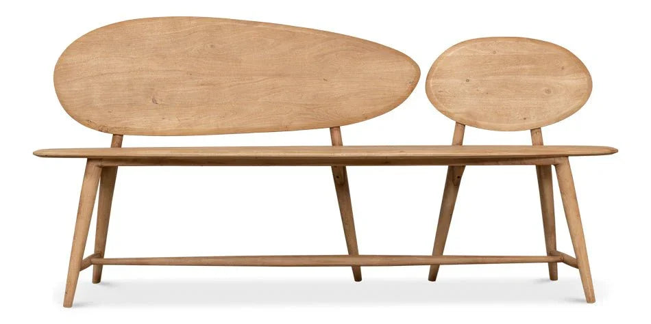 Pebble Handmade Wooden Bedroom Bench - LOOMLAN - Sarreid - Bedroom Benches