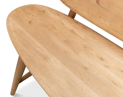 Pebble Handmade Wooden Bedroom Bench - LOOMLAN - Sarreid - Bedroom Benches