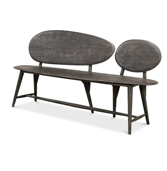 Pebble Handmade Wooden Bedroom Bench - LOOMLAN - Sarreid - Bedroom Benches