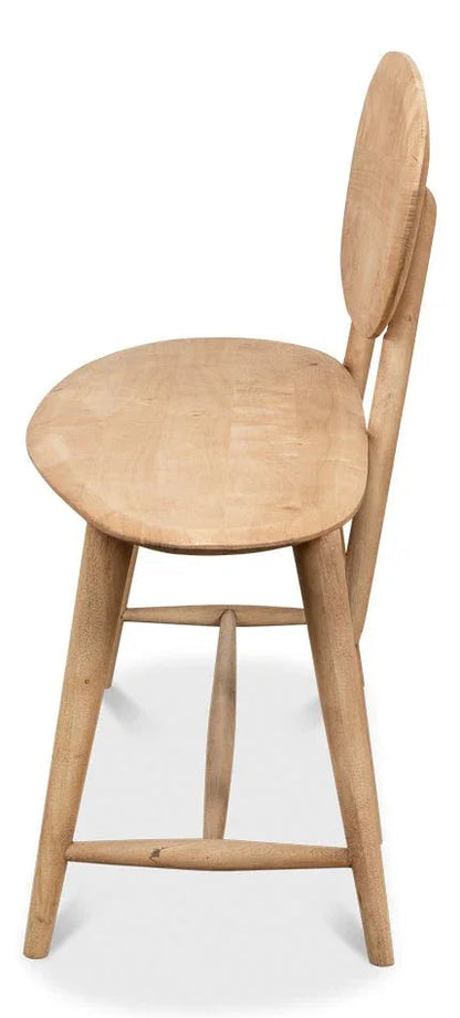 Pebble Wooden Brown Bedroom Bench - LOOMLAN - Sarreid - Bedroom Benches