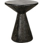 Pedestal Side Table, Black Fiber Cement - LOOMLAN - Noir - Side Tables