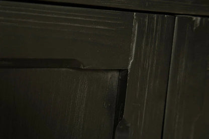 Peebles Wooden Black Display Cabinet - LOOMLAN - Furniture Classics - Buffets & Curios