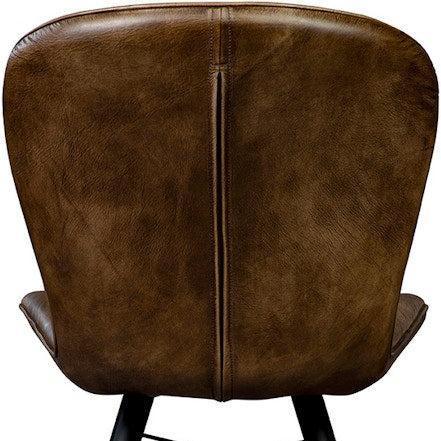 Peloso Leather Armless Side Chair - LOOMLAN - Furniture Classics - Accent Chairs