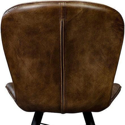 Peloso Leather Armless Side Chair - LOOMLAN - Furniture Classics - Accent Chairs