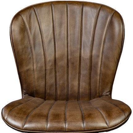 Peloso Leather Armless Side Chair - LOOMLAN - Furniture Classics - Accent Chairs