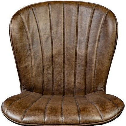 Peloso Leather Armless Side Chair - LOOMLAN - Furniture Classics - Accent Chairs