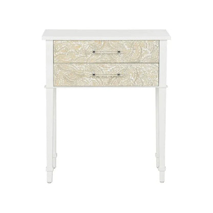 Pembroke White Rectangular Side Table - LOOMLAN - Chelsea House - Side Tables