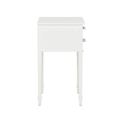 Pembroke White Rectangular Side Table - LOOMLAN - Chelsea House - Side Tables