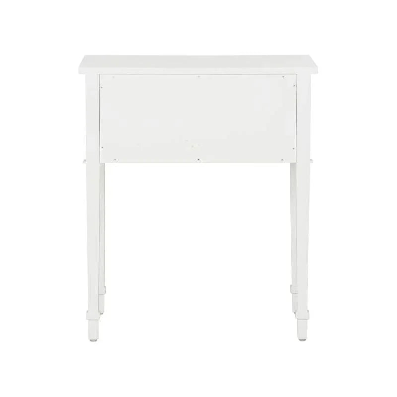 Pembroke White Rectangular Side Table - LOOMLAN - Chelsea House - Side Tables