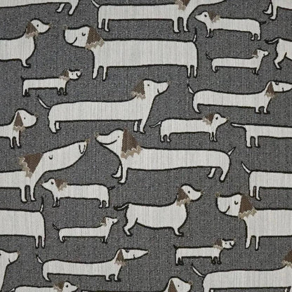 Pencil Pups Animal Grey Large Throw Pillow Insert - LOOMLAN - D.V. Kap - Throw Pillows