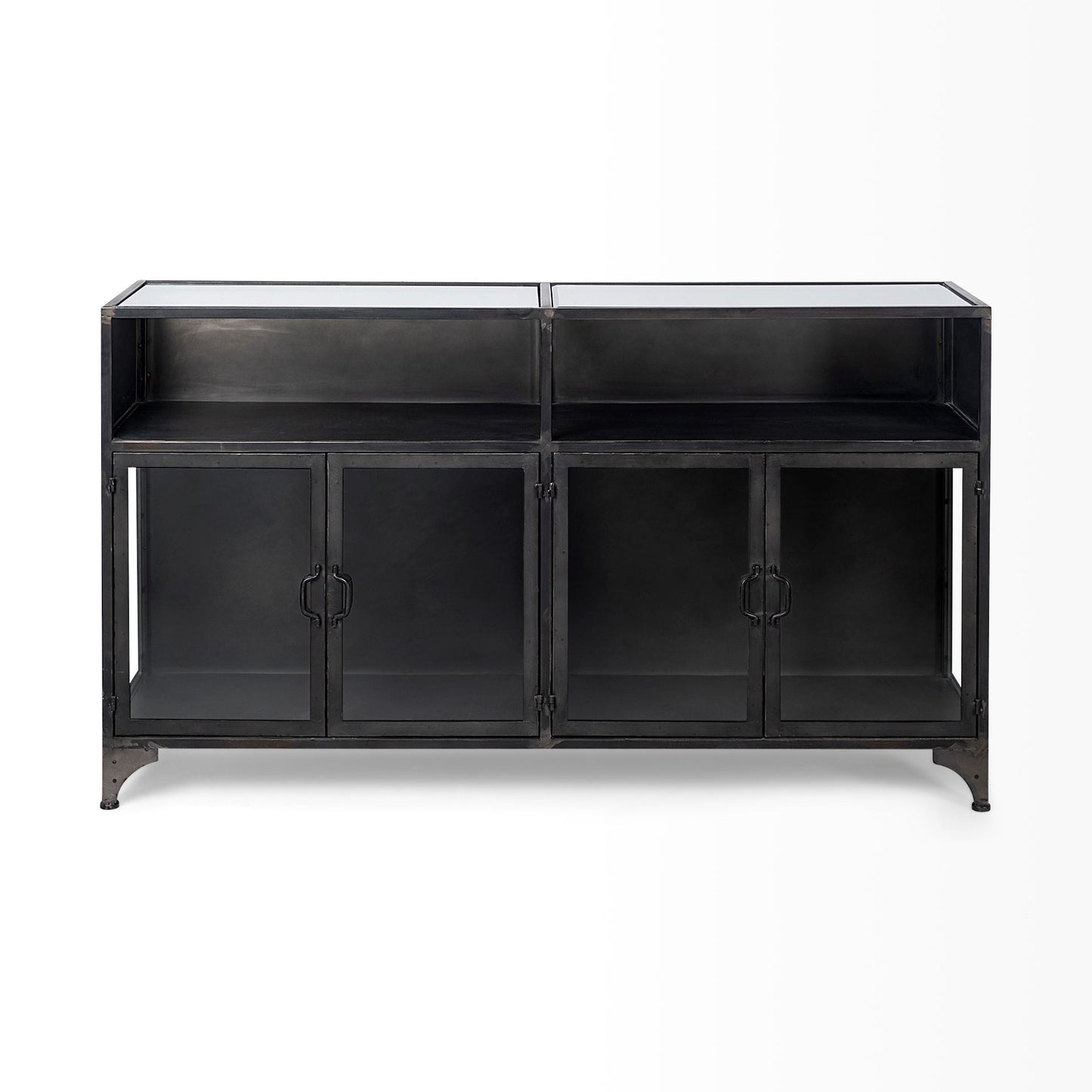 Pender Glass Door Black Display Sideboard