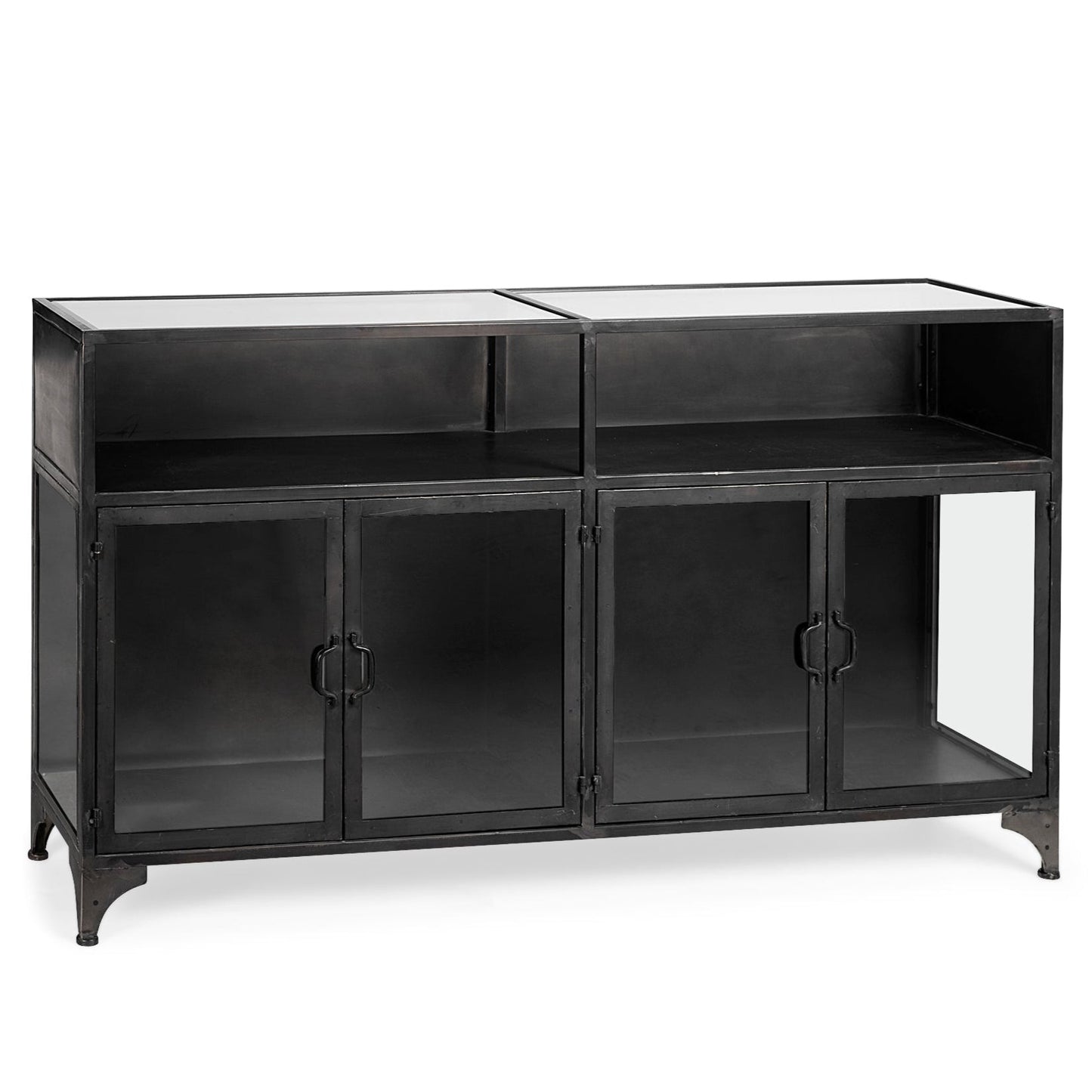 Pender Glass Door Black Display Sideboard