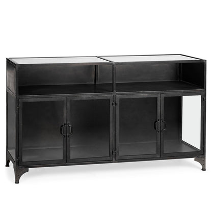 Pender Glass Door Black Display Sideboard