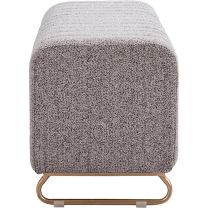 Pender Stone Gray Bench - LOOMLAN - Zuo Modern - Bedroom Benches