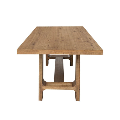 Pender Wooden Rectangular Dining Table-Dining Tables-LH Imports-LOOMLAN