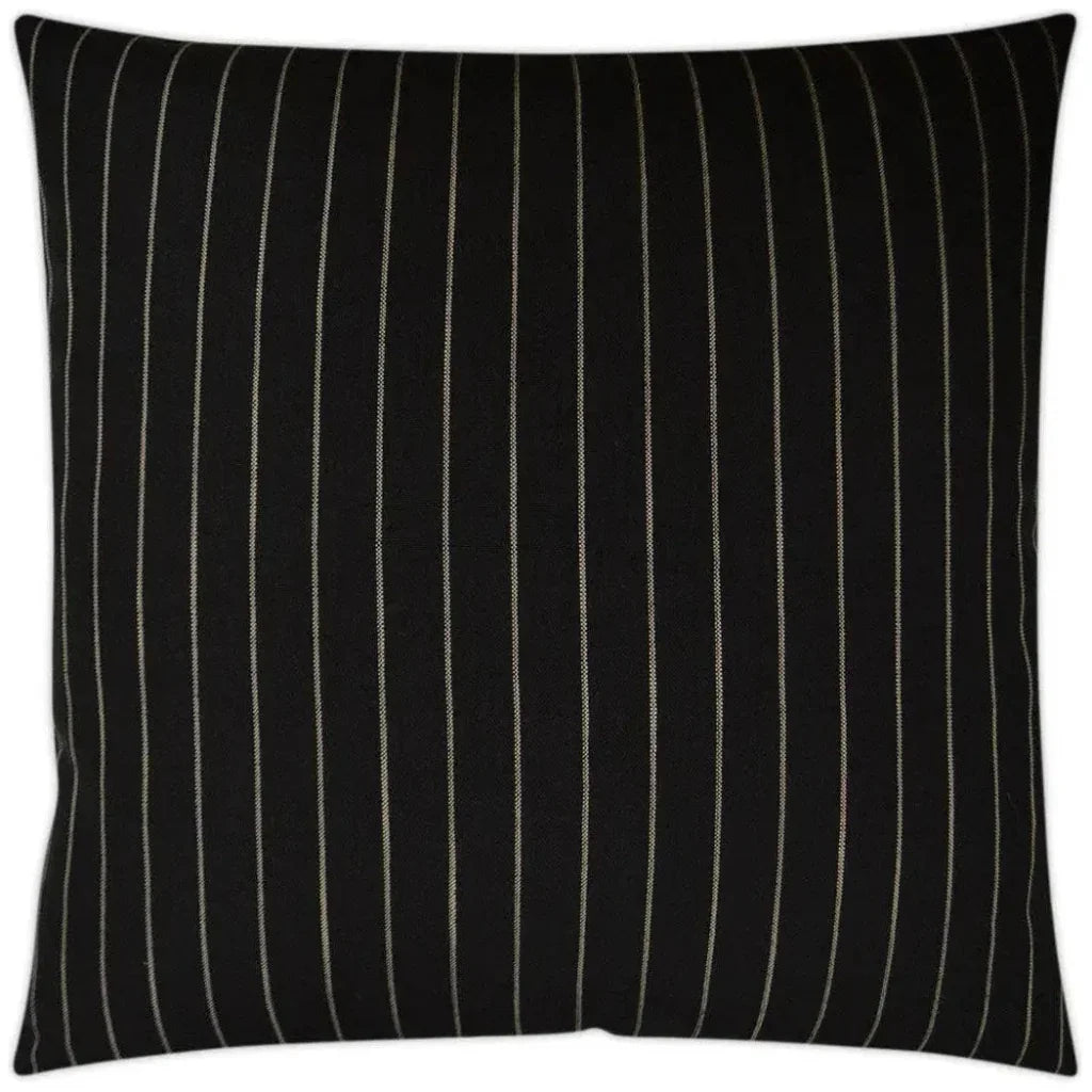 Pennant Black Throw Pillow With Insert - LOOMLAN - D.V. Kap - Throw Pillows