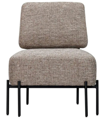 Pennington Black Frame Armless Accent Chair - LOOMLAN - Bassett Mirror - Club Chairs