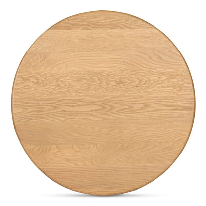 Penny Solid Oak Top Round Coffee Table - LOOMLAN - Moe's Home - Coffee Tables