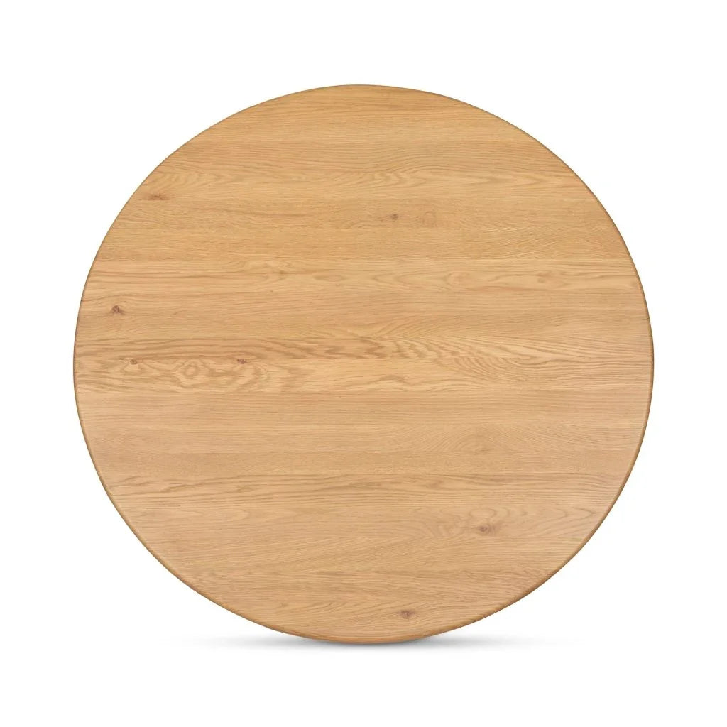 Penny Solid Oak Top Round Coffee Table - LOOMLAN - Moe's Home - Coffee Tables