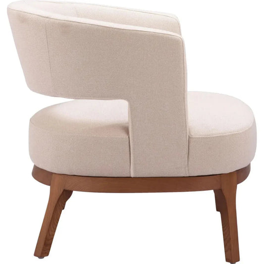 Penryn Beige Accent Chair With Arm - LOOMLAN - Zuo Modern - Accent Chairs