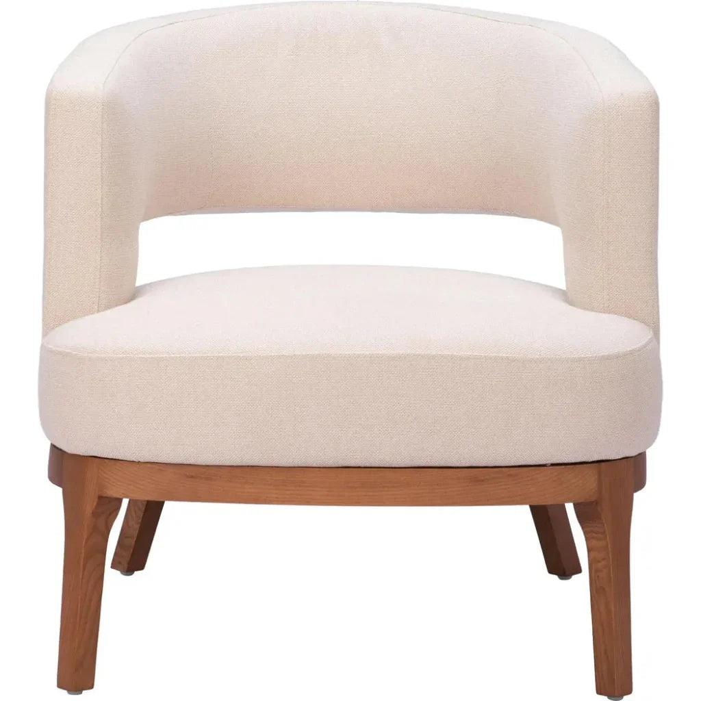 Penryn Beige Accent Chair With Arm - LOOMLAN - Zuo Modern - Accent Chairs