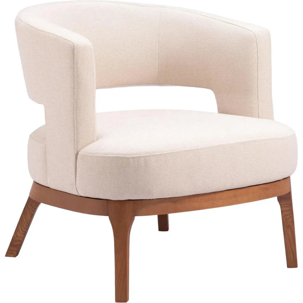Penryn Beige Accent Chair With Arm - LOOMLAN - Zuo Modern - Accent Chairs