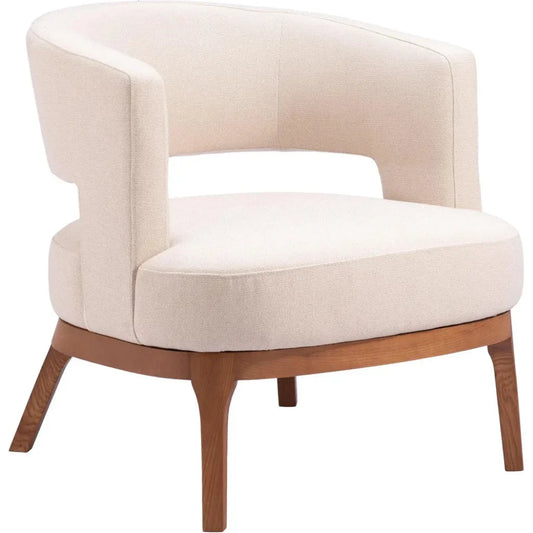 Penryn Beige Accent Chair With Arm - LOOMLAN - Zuo Modern - Accent Chairs
