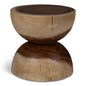 Pensri Natural Solid Chamcha Wooden Side Table - LOOMLAN - Urbia - Side Tables