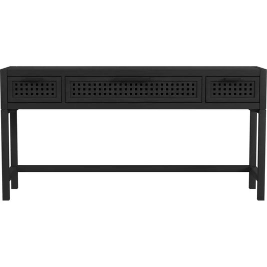 Pentak Solid Mango Black Sofa Table - LOOMLAN - Bassett Mirror - Console Tables