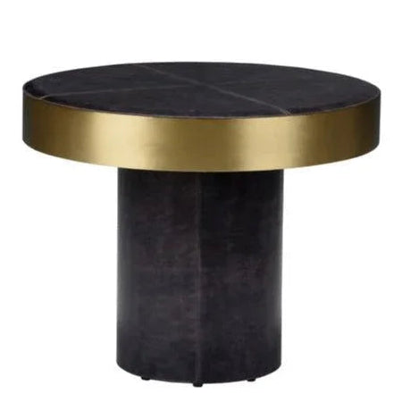 Penthouse Leather Covered Black Coffee Table - LOOMLAN - Chelsea House - Coffee Tables